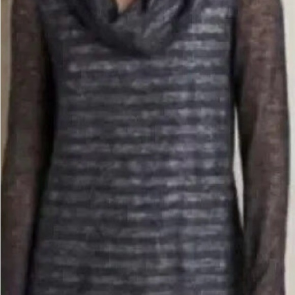 NWT Anthropologie cowl neck thin sweater. Moth layered stripe - Picture 7 of 7